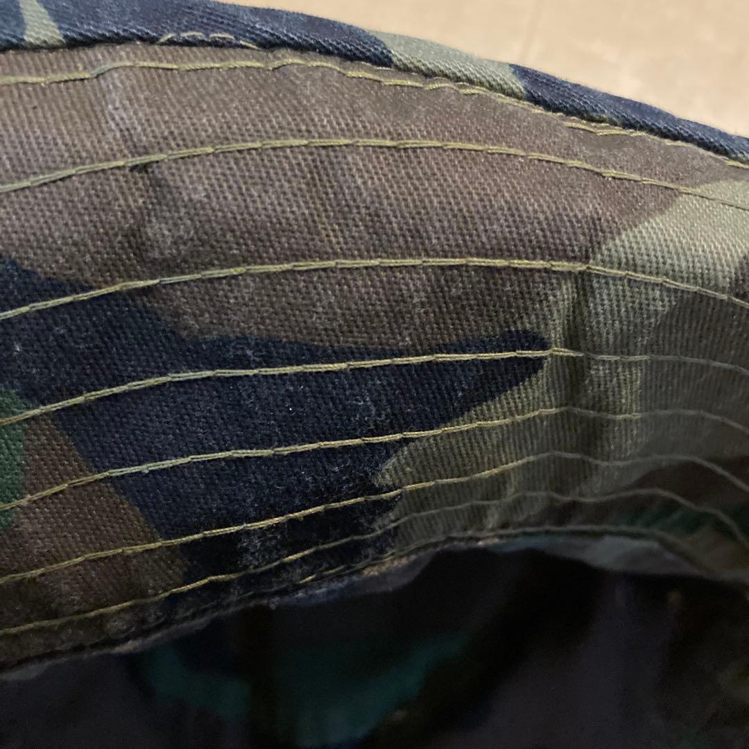 80s Stüssy 迷彩 バケットハット オールドステュシー 黒タグ