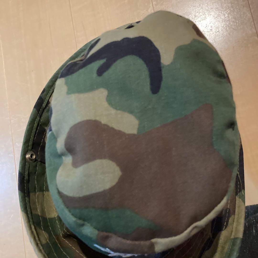 80s Stüssy 迷彩 バケットハット オールドステュシー 黒タグ