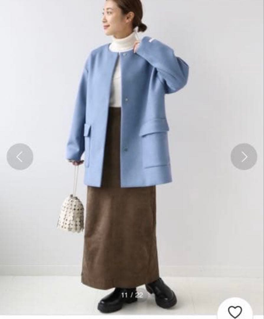 ジャーナルスタンダード レリューム　LANA WOOL140 ショートコート