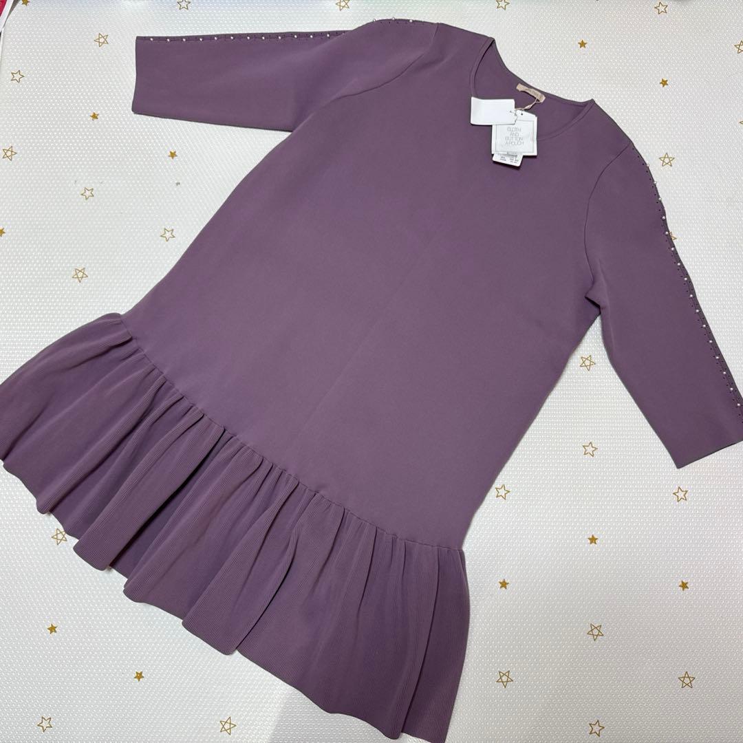 ローズティアラ フレアニットワンピース　46