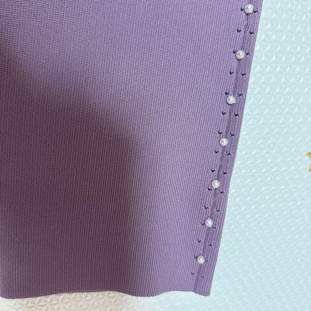 ローズティアラ フレアニットワンピース　46