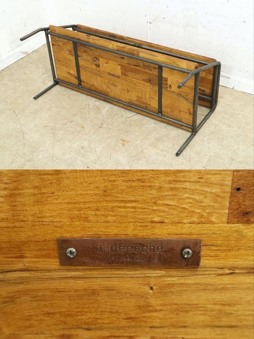 展示品！a.depeche★古材 テレビボード・シェルフ・TVボード・棚アイアン