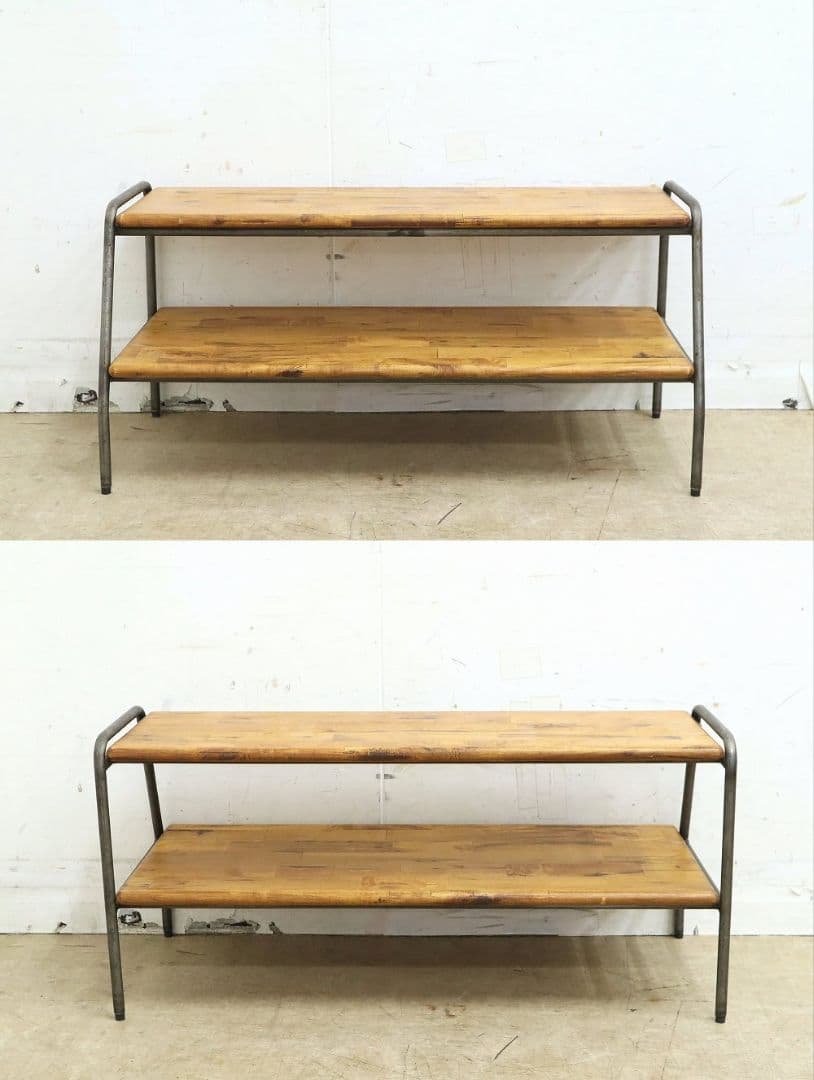 展示品！a.depeche★古材 テレビボード・シェルフ・TVボード・棚アイアン