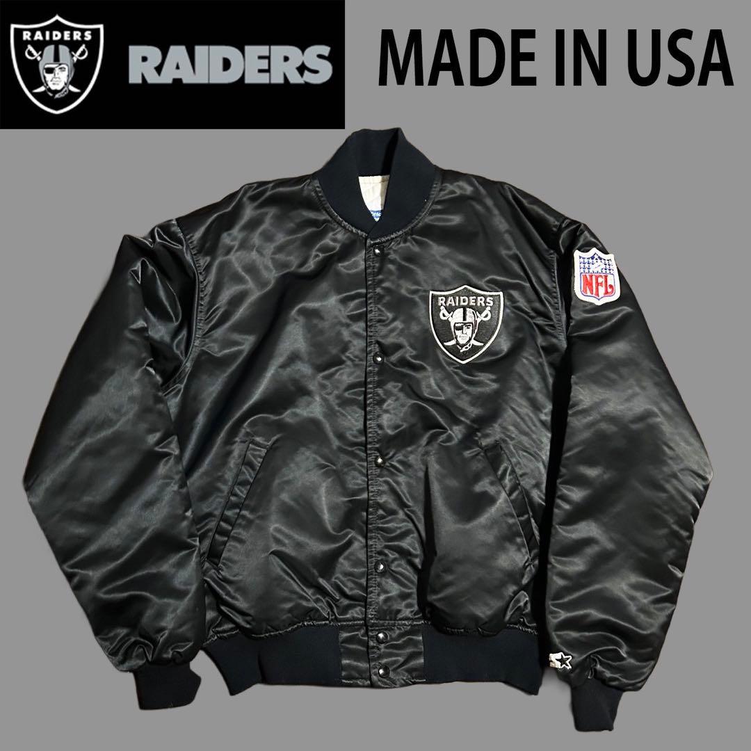 ★美品 USA製 80s RAIDERS レイダース STARTER スタジャン