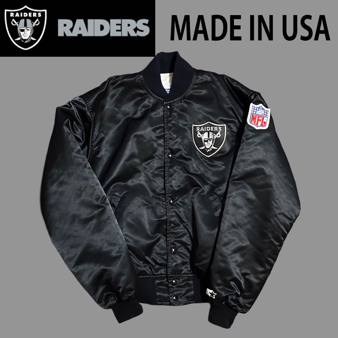 ★美品 USA製 80s RAIDERS レイダース STARTER スタジャン