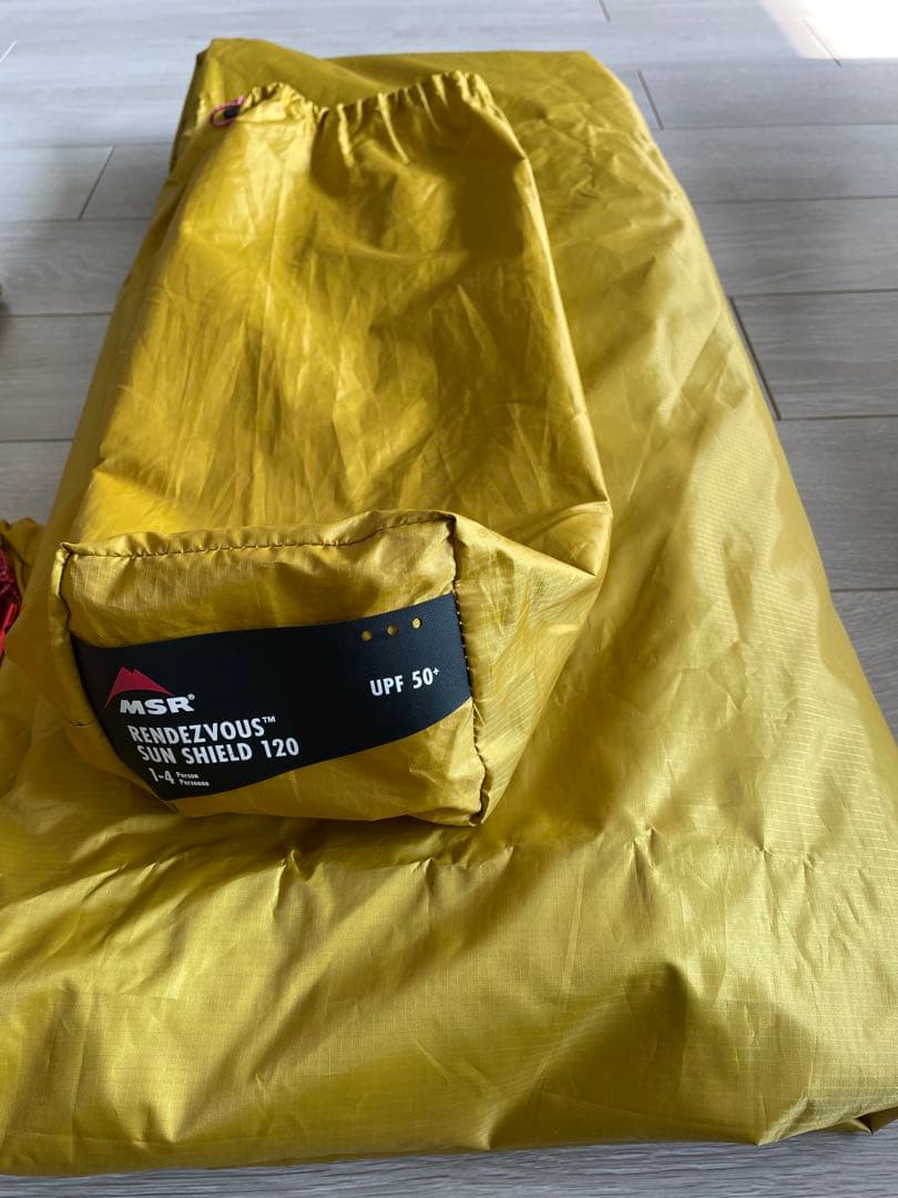 MSRエリクサー2とランデブー120タープセット アジャスタブルポール8ft付き