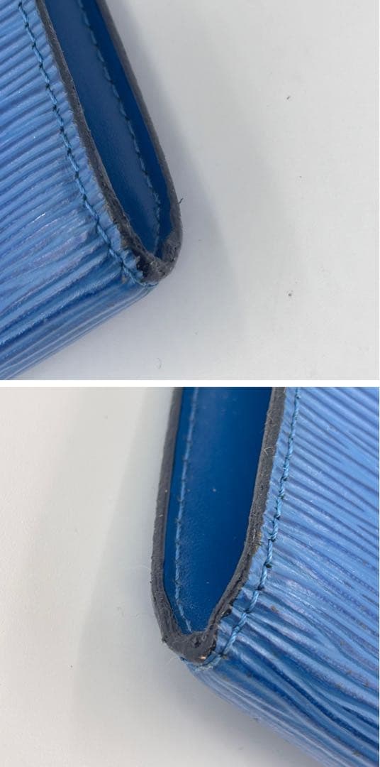 ルイヴィトン M52945 エピ ポシェット アクセソワール ポーチ ブルー