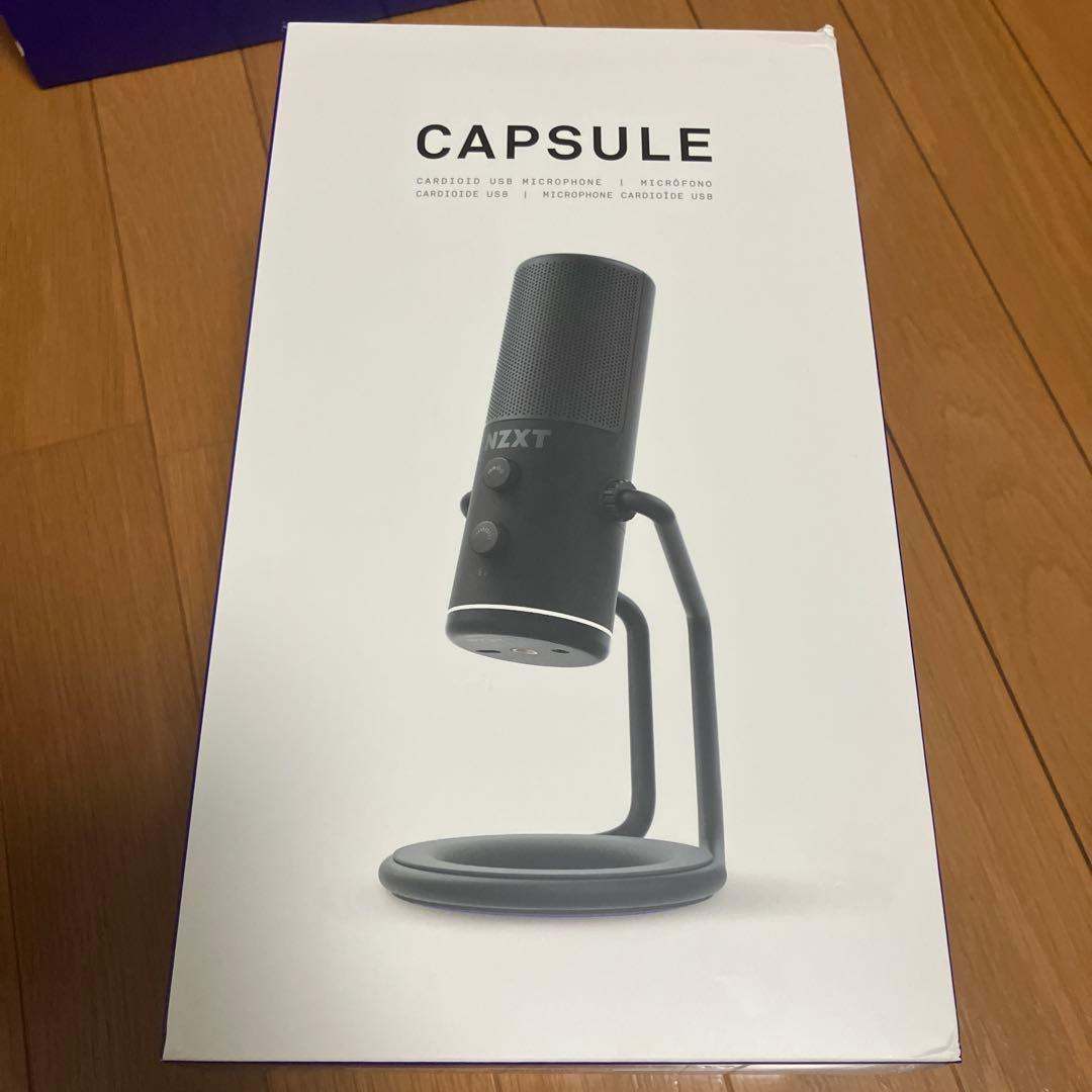 NZXT USBゲーミングマイク CAPSULE AP WUMIC　ブラック