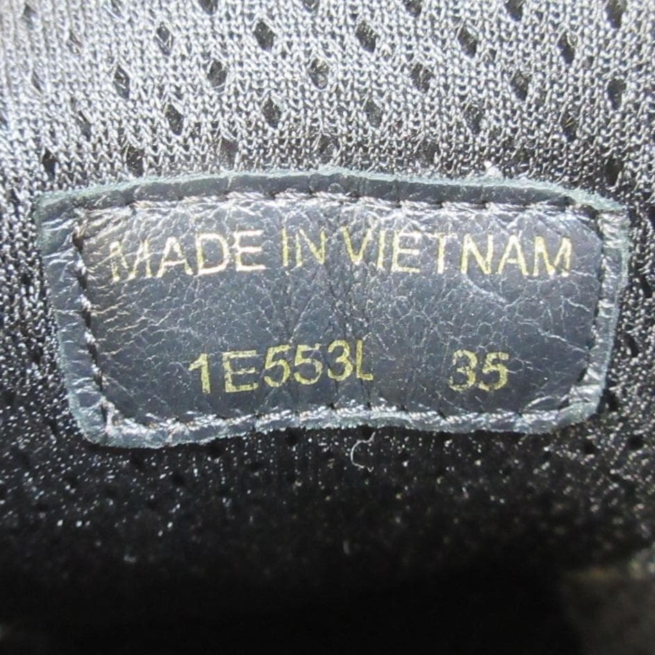 ✨ロゴ満載✨PRADA オールレザースニーカー 黒 EU35 22cm相当