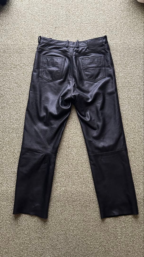 Harley-Davidson カウハイドレザーパンツ黒W34