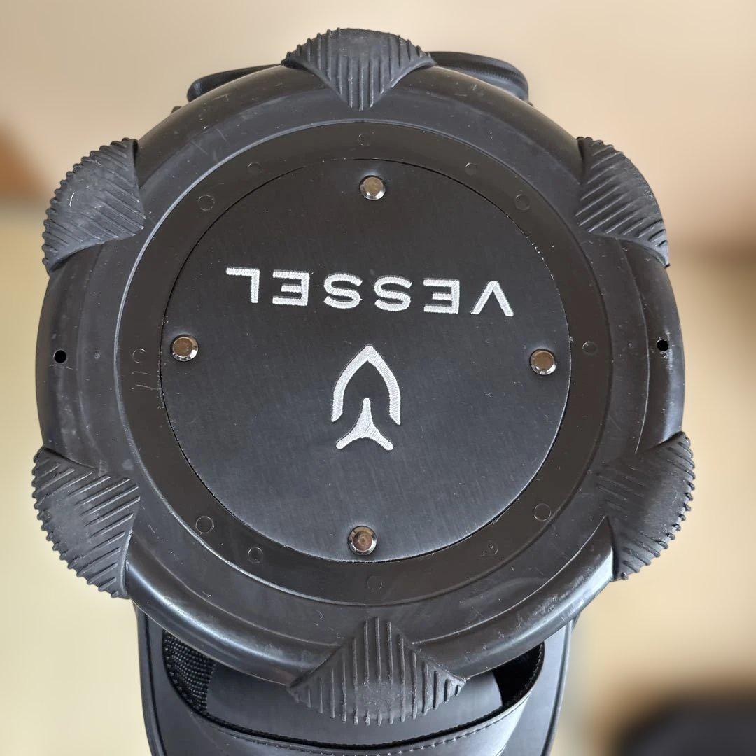 Vessel ブラック キャディバッグ