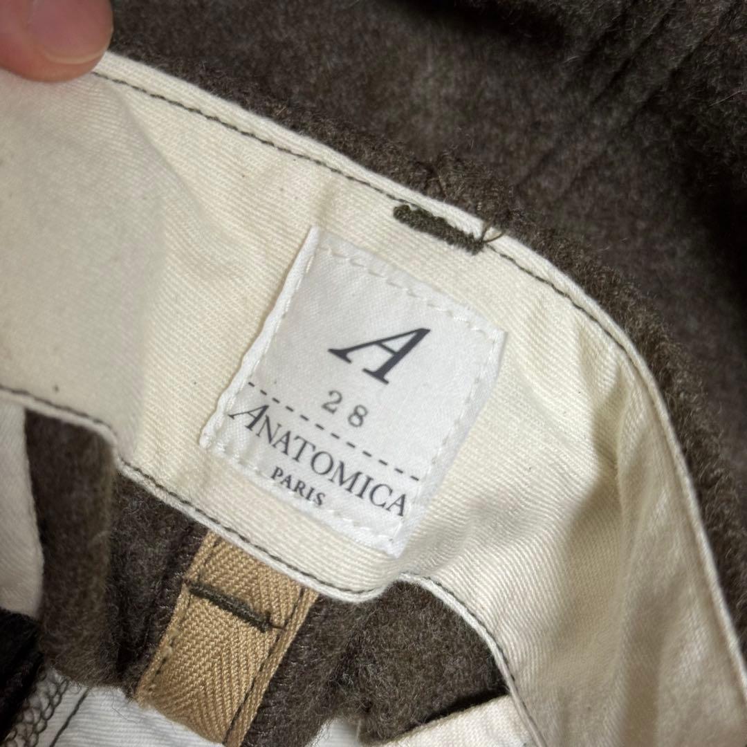 ANATOMICA パンツ ウールトラウザーズ 28 スラックス アナトミカ