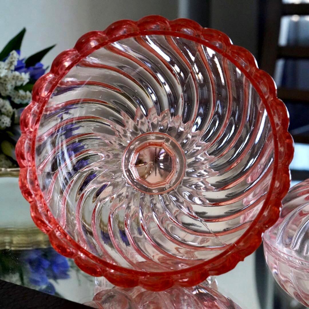 オールドバカラBACCARAT★バンブー★レッド★赤★ボンボニエール★小物入れ