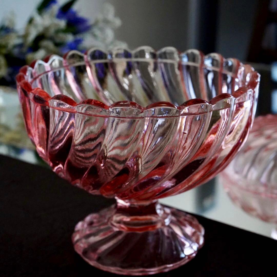 オールドバカラBACCARAT★バンブー★レッド★赤★ボンボニエール★小物入れ