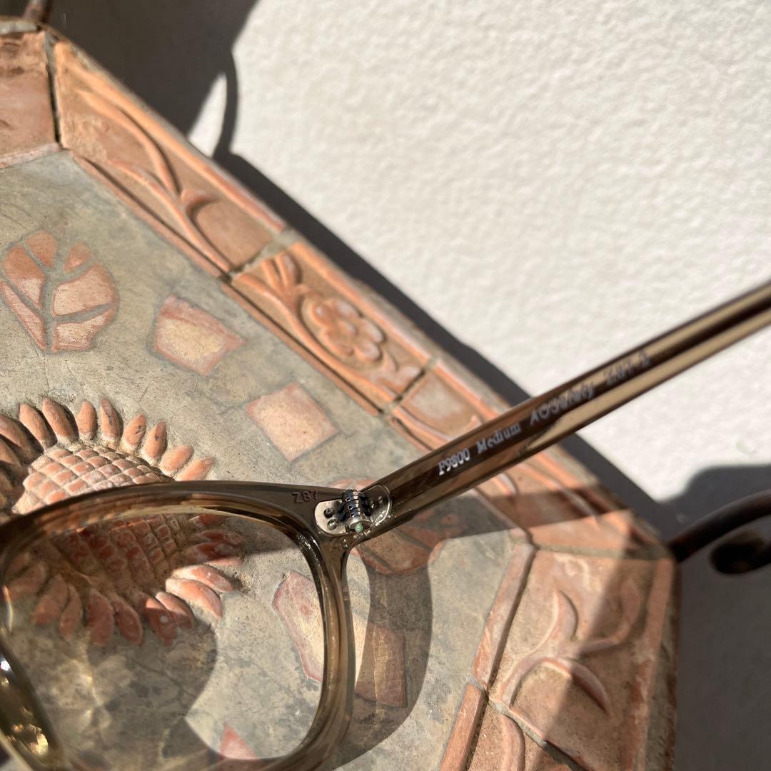 american optical アメリカンオプティカル　48 ブラウン