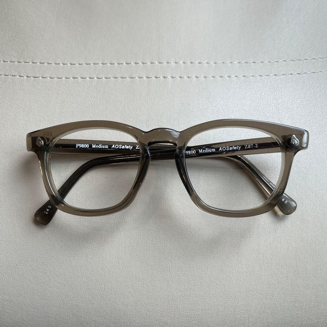 american optical アメリカンオプティカル　48 ブラウン