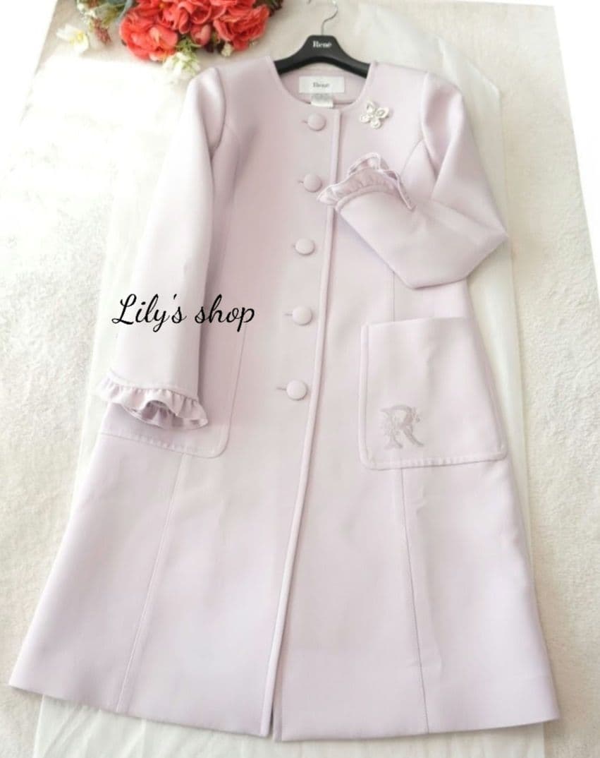 極美品♡イニシャル刺繍コート