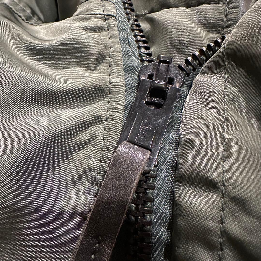 美品 米軍実物 80s ALPHA社製 N-2B フライトジャケット S セージ