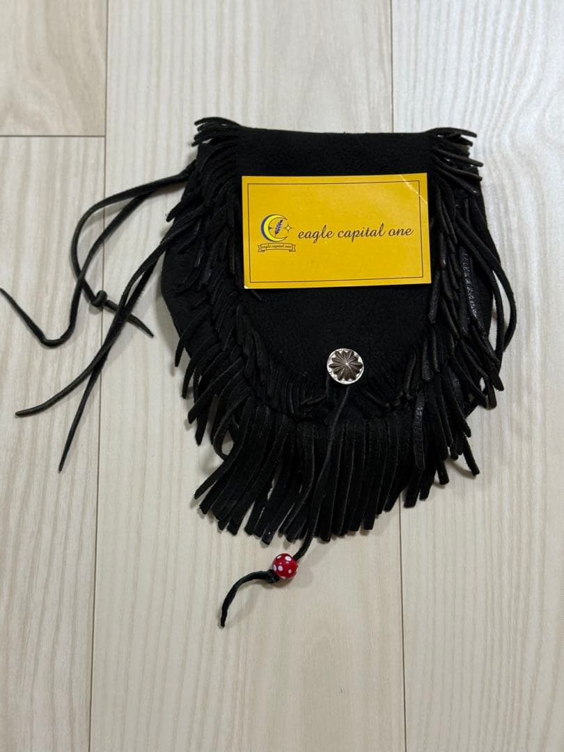 101xx　ゴローズ　ディアスキン腰掛けフリンジバッグ　シルバーコンチョ付