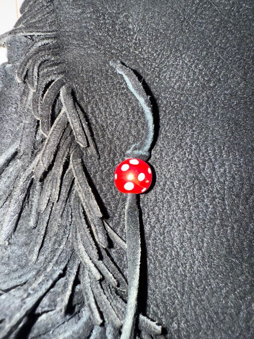 101xx　ゴローズ　ディアスキン腰掛けフリンジバッグ　シルバーコンチョ付