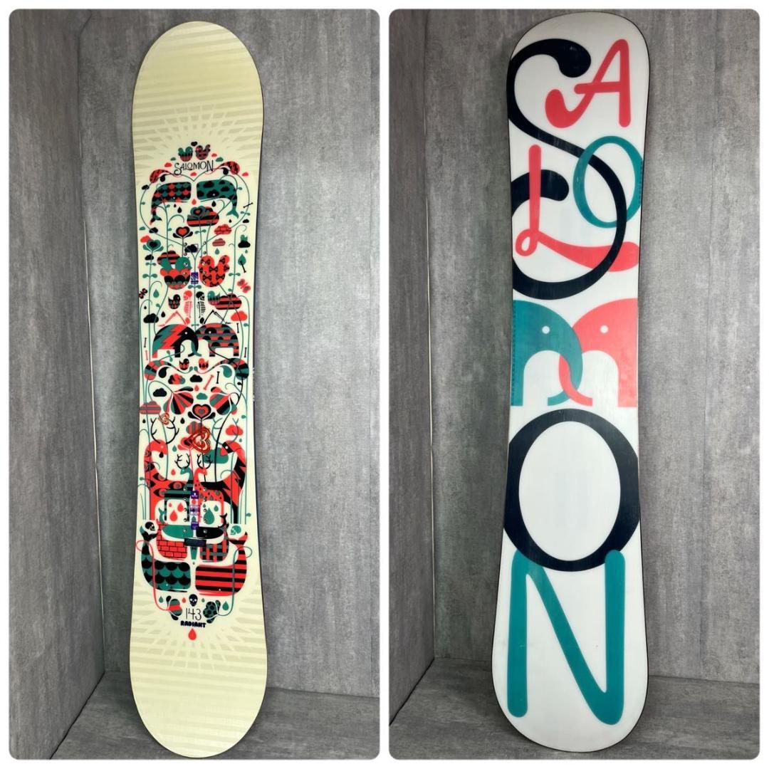 サロモン スノーボード RADIANT 143cm レディース セット 初心者