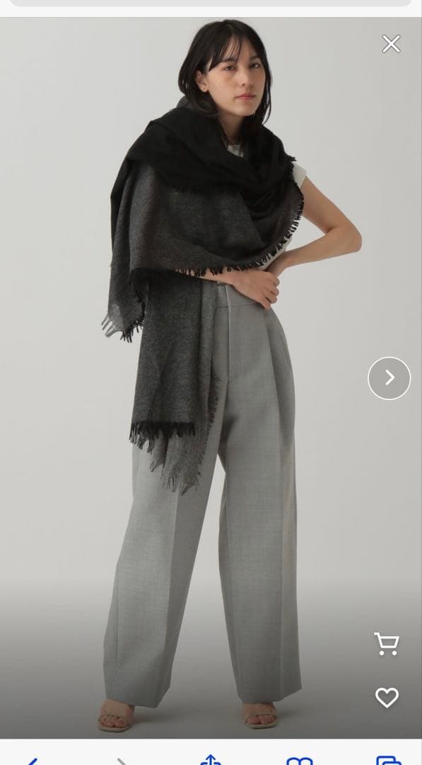 アソースメレ　ミックスカラーウール大判ストール