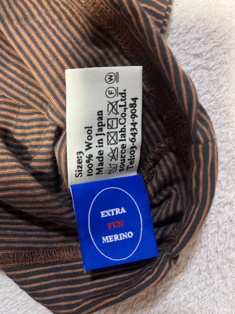 ONC MERINO メリノウール ロングスリーブTシャツ（Camel）サイズ3