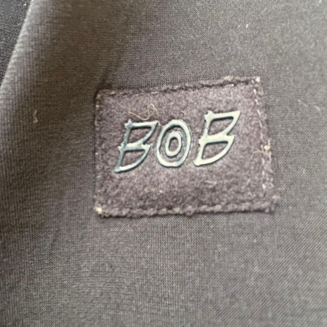 【美品】BOB ボンディング 大きいサイズ フーデットコート チェック ロング