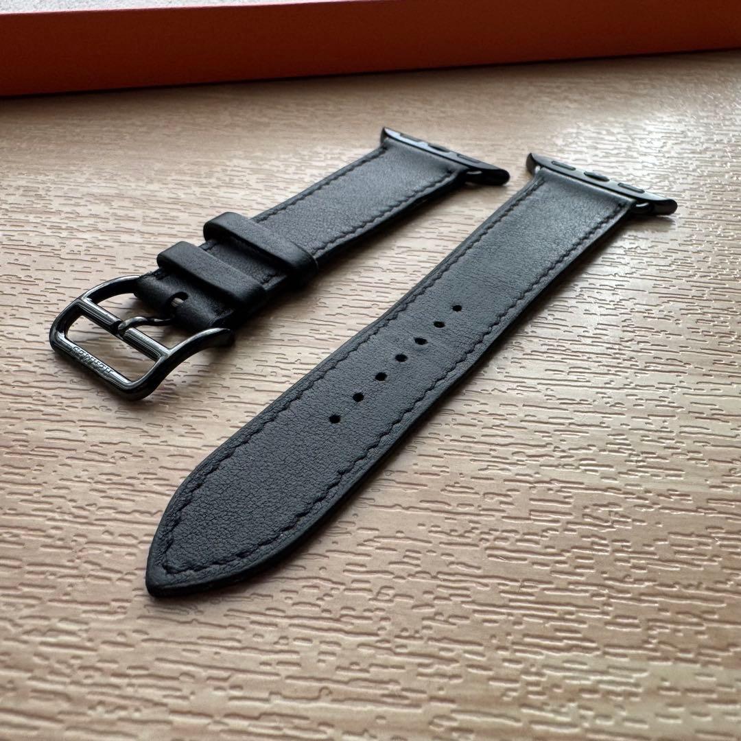 2308 Apple Watch エルメス　ブラック　レザー　HERMES