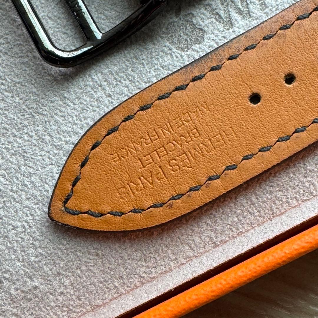 2308 Apple Watch エルメス　ブラック　レザー　HERMES