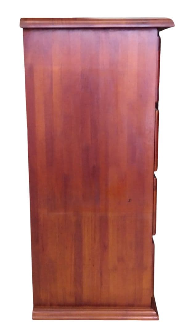 カントリー　北欧　アンティーク　タイルタンス　4段チェスト