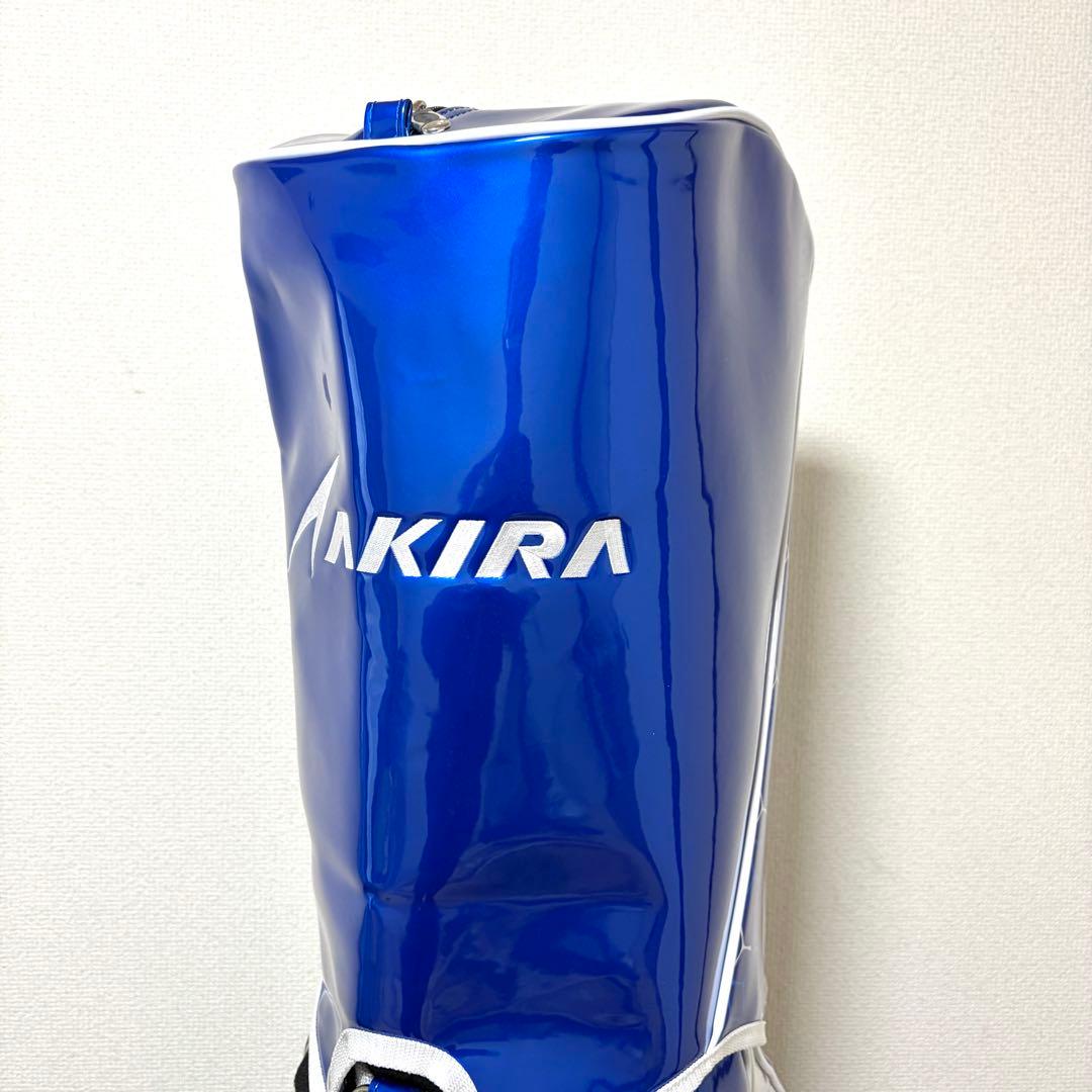 新品｜AKIRA アキラゴルフ　キャディバッグ　スタンド式　ブルー