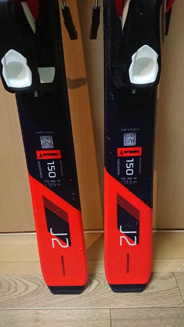 ATOMIC 150㎝ 簡単調整229～336㎜ アトミック J2 スキー板