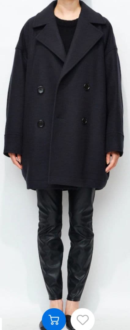 uncrave プルーフメルトンPコート ネイビー