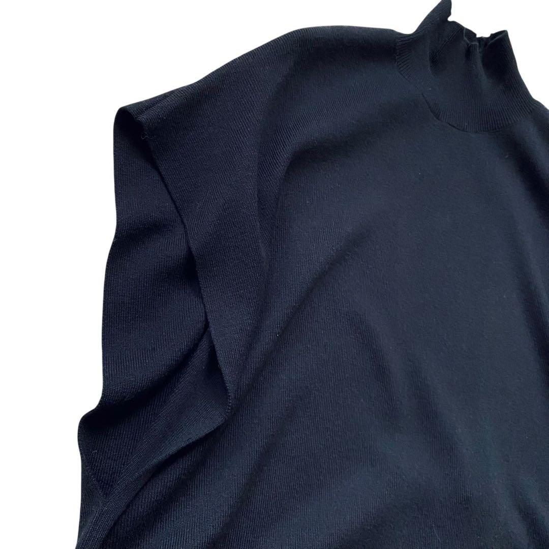 LE PHIL ルフィル【美品】モックネック ジレベスト ブラック