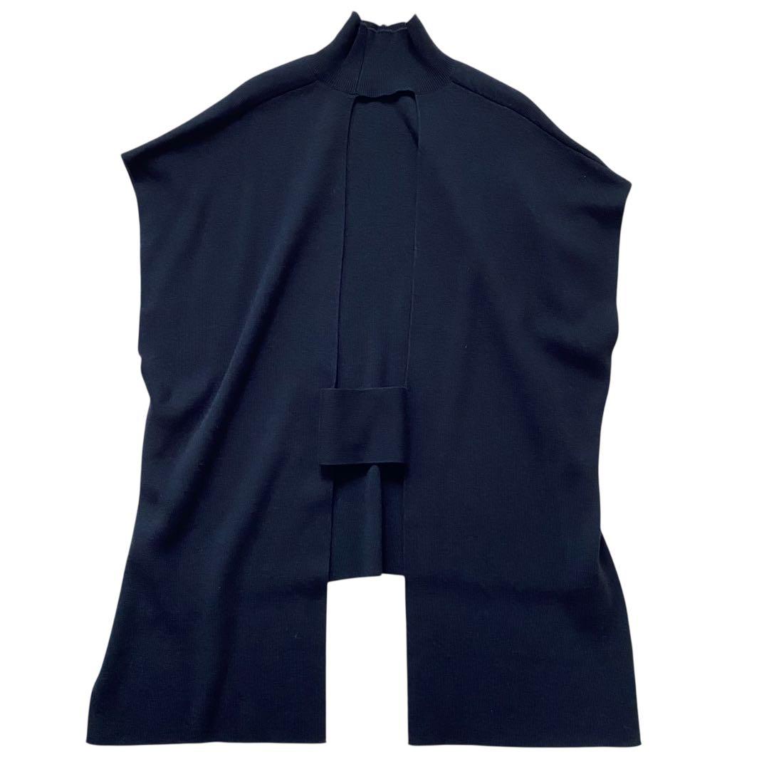 LE PHIL ルフィル【美品】モックネック ジレベスト ブラック