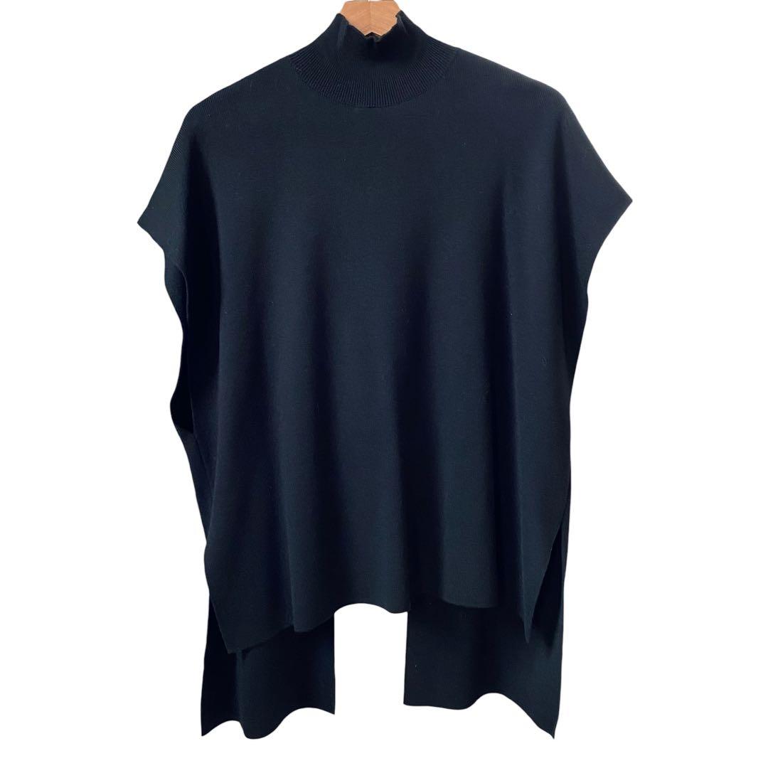 LE PHIL ルフィル【美品】モックネック ジレベスト ブラック