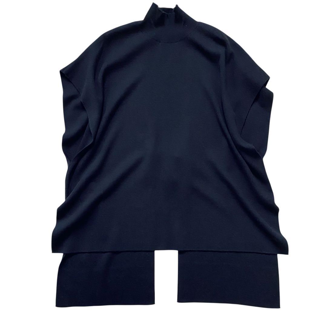 LE PHIL ルフィル【美品】モックネック ジレベスト ブラック