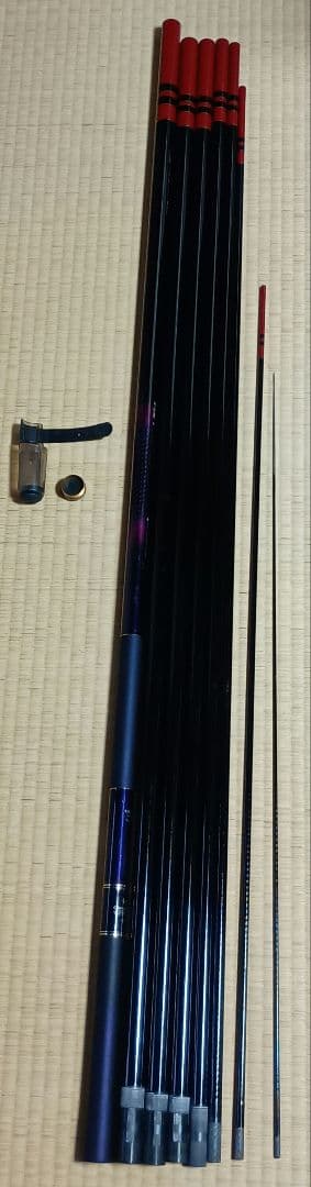 がま鮎 Power Special Ⅳ 引抜急瀬95　替穂先と袋付き