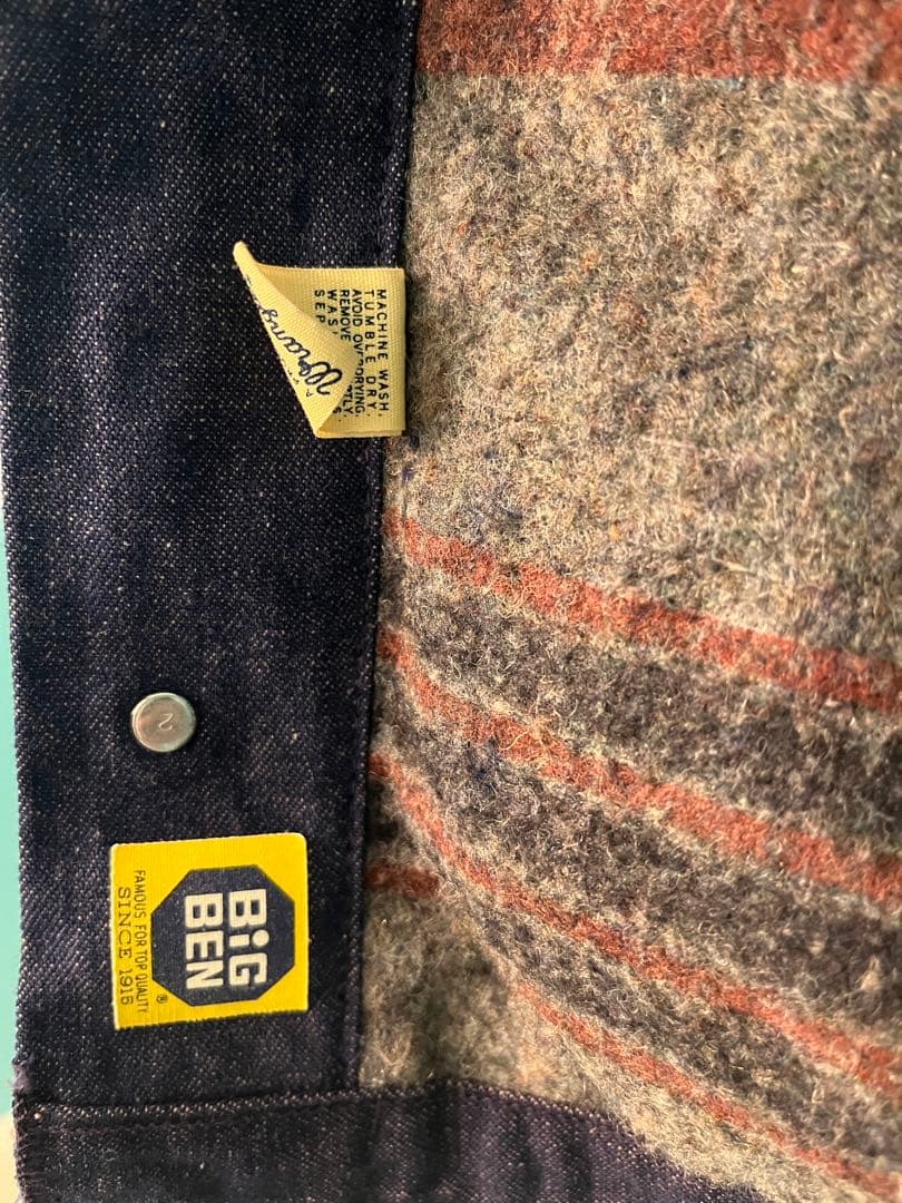 60s 70s Wrangler デニムカバーオール BLUE BEL