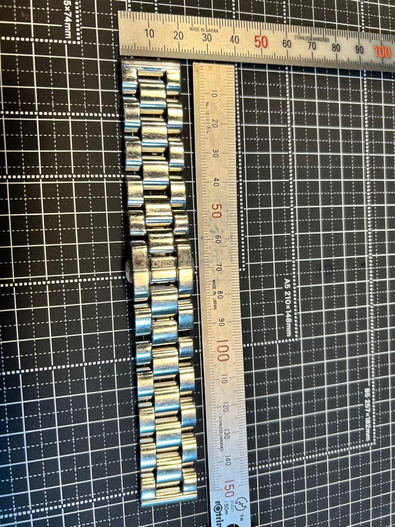 中古　オリスORIS メタルバンド ベルト