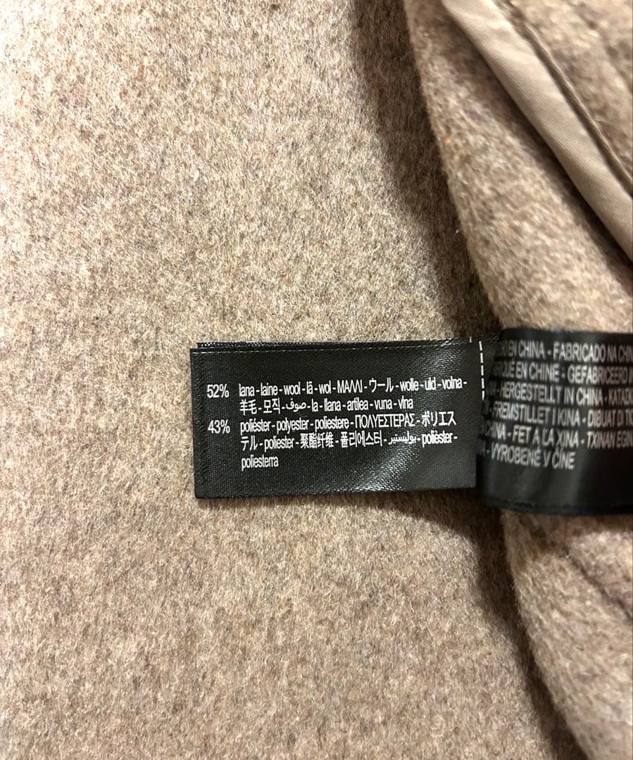 ZARA ウールショートスカーフコート