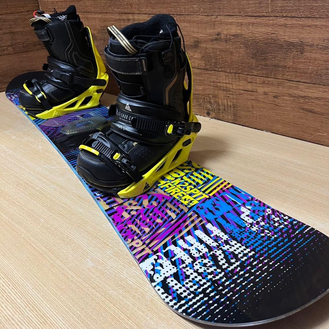 美品　K2 DEDLUXE 初心者オススメ　メンズスノーボード 3点　メンテ済み
