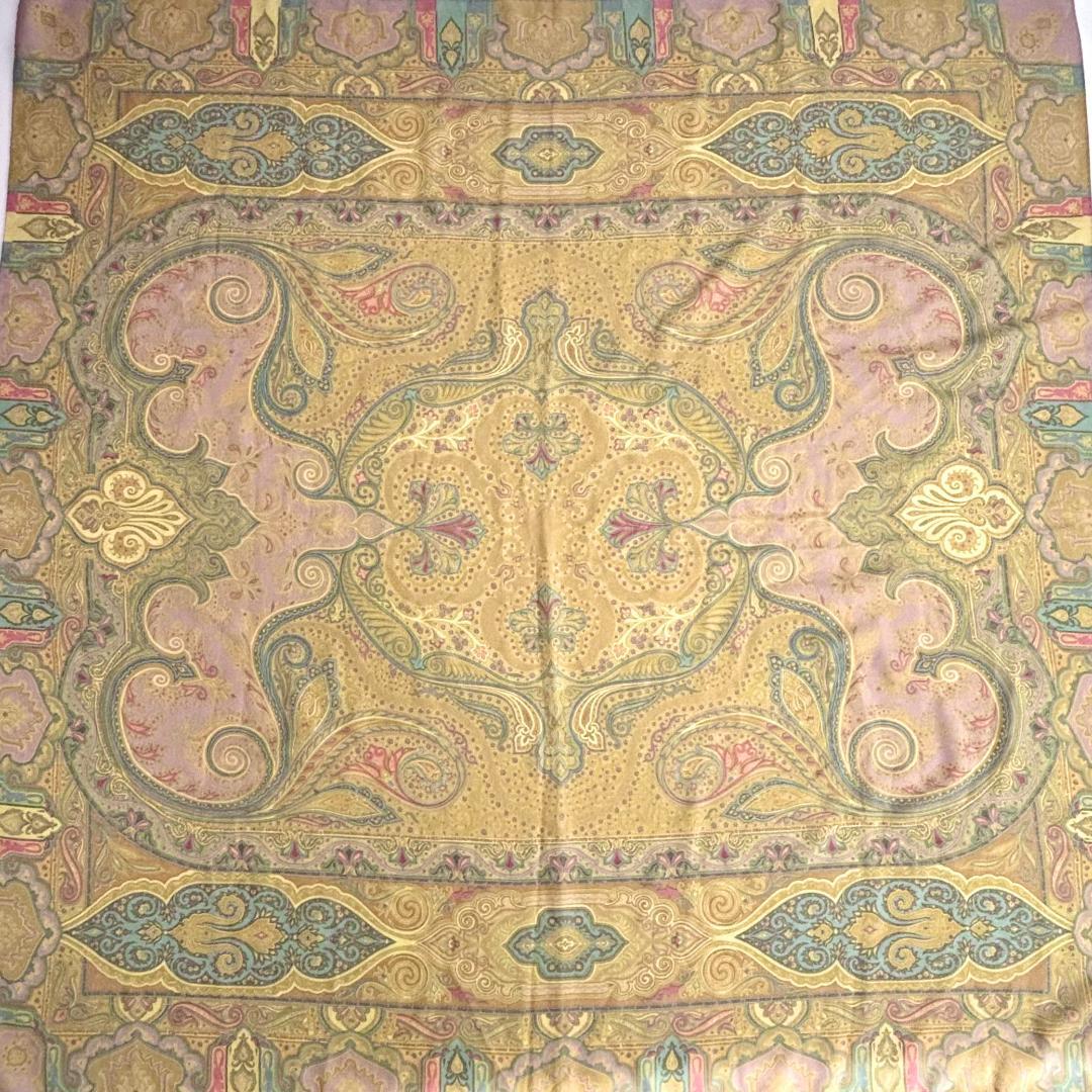 ETRO エトロ ペイズリー柄 ウール＆シルク 大判ショール　ストール　美品