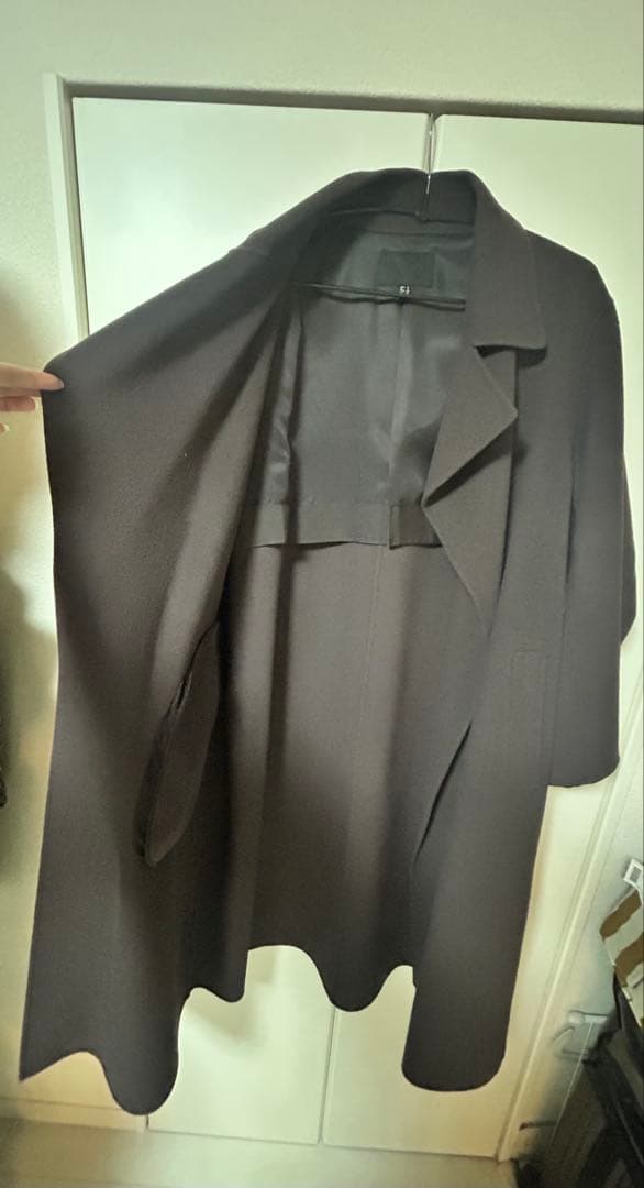 ICB/ロングコート ベルト付き 11号（ICB size 6）ウール&カシミヤ