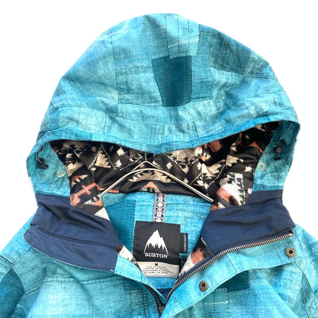4436【美品】バートン スノボウェア ジャケット ゴアテックス パッチワーク