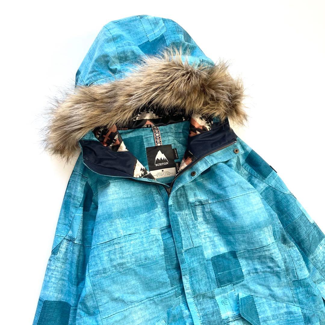 4436【美品】バートン スノボウェア ジャケット ゴアテックス パッチワーク