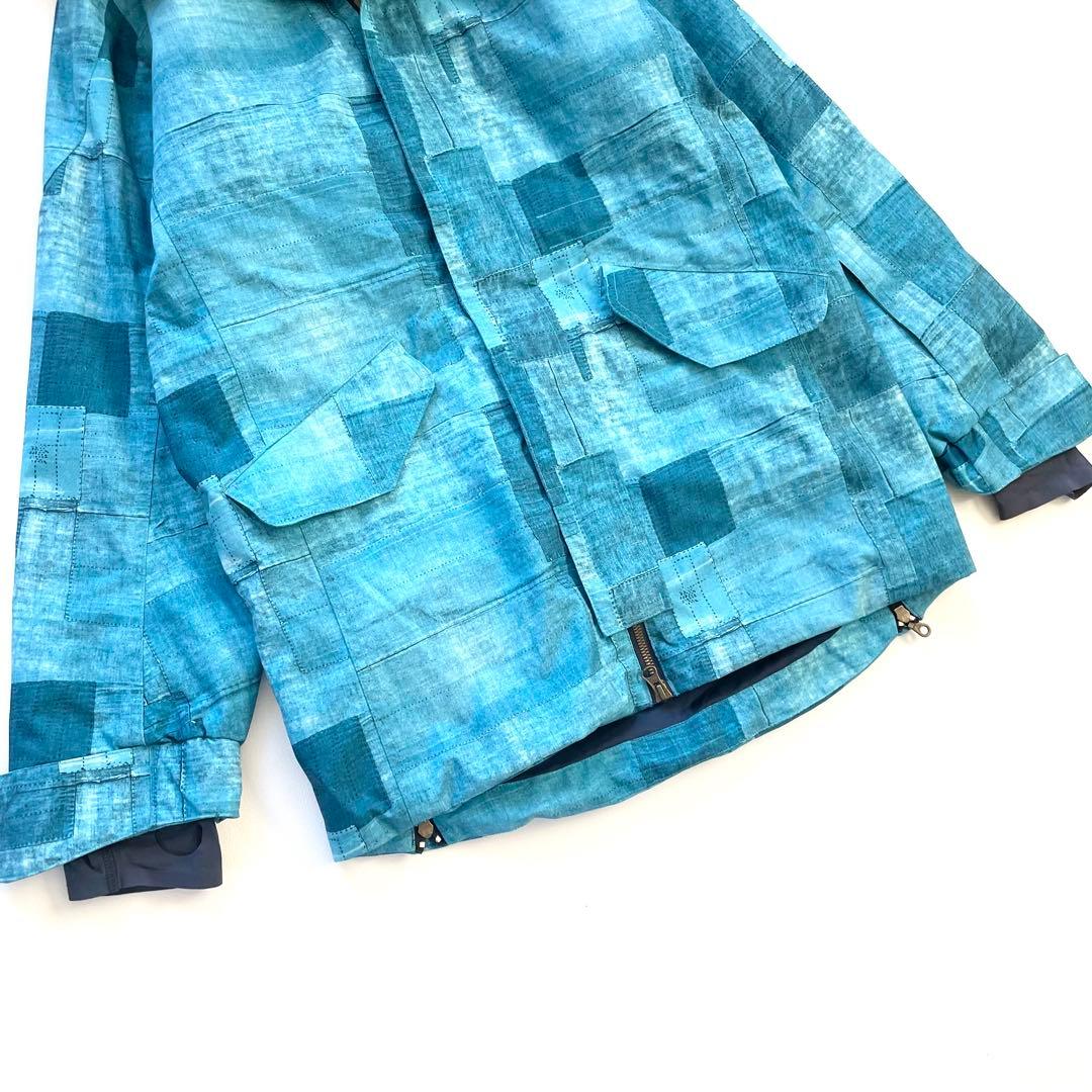 4436【美品】バートン スノボウェア ジャケット ゴアテックス パッチワーク