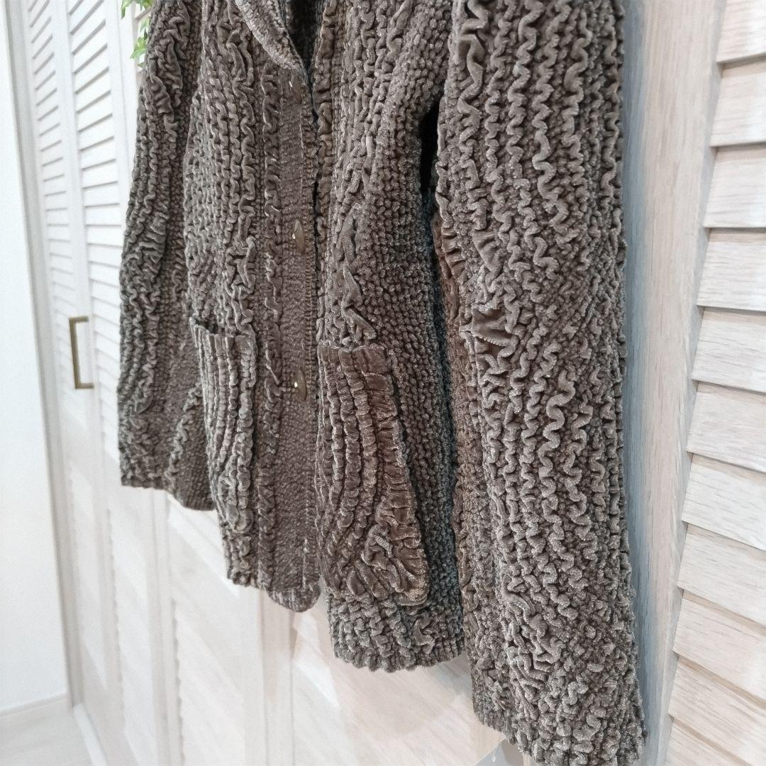 902 新品❤ダジュール❤ベージュ系ジャケット❤プリーツ加工