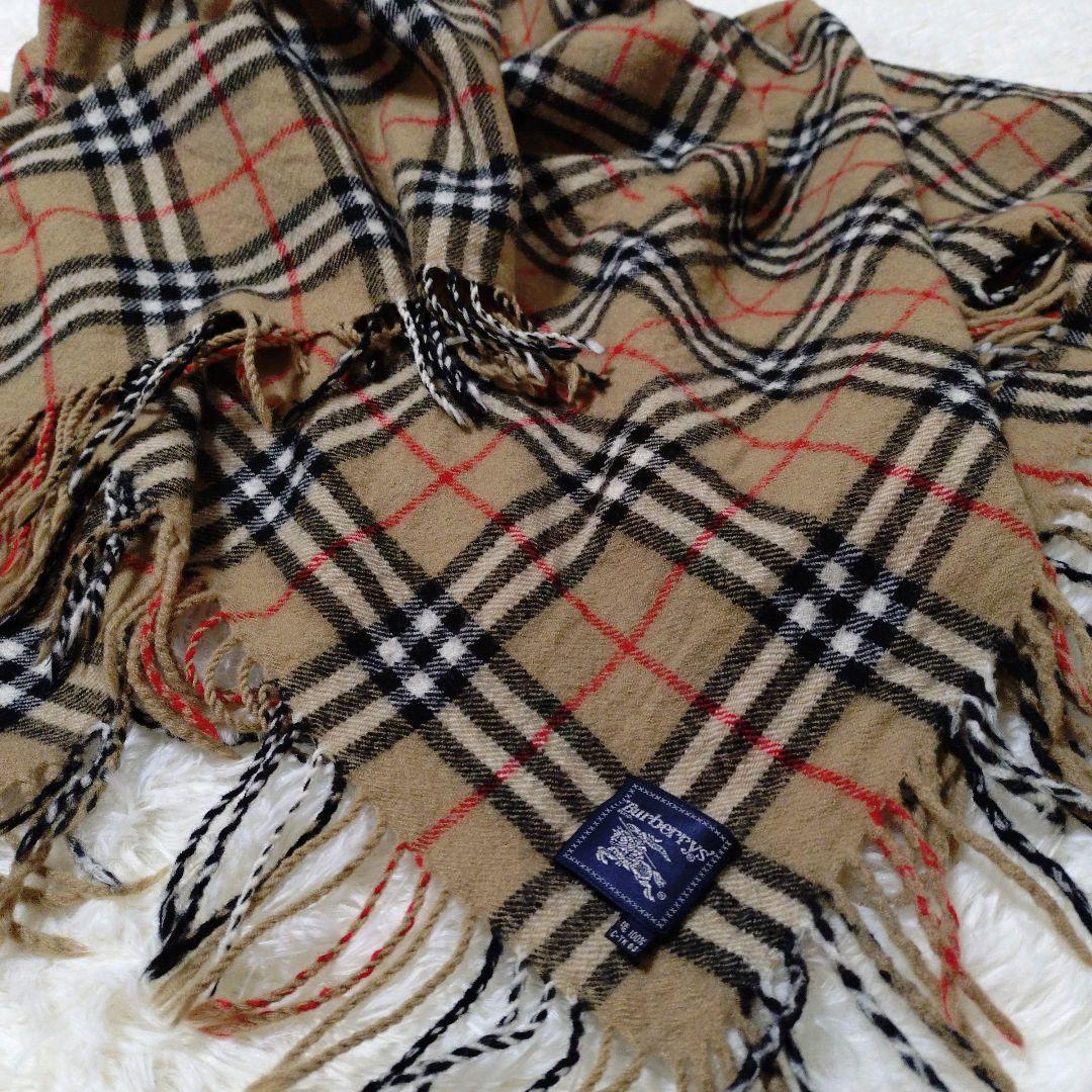 ✨美品✨️ バーバリーズ 大判 ブランケット 膝かけ ノバチェック